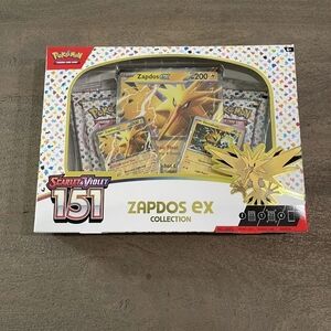Pokemon Zapdos EX Card Game Set Yellow and Red